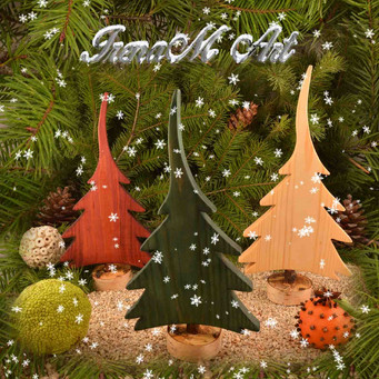 Ръчно изработени изделия от дърво Коледа и Нова година  Ръчно изработени сувенири от дърво Сувенир Приказна елха